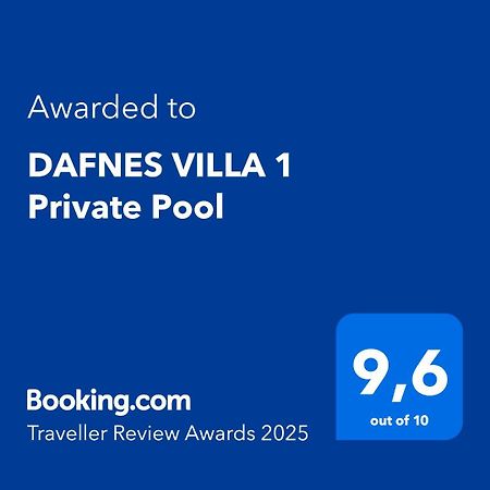 Dafnes Villa 1 Private Pool Playa de Perivolos Exterior foto